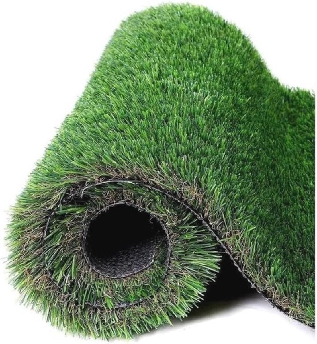 Kunstgras - 4 m x 1 m - Met 30 mm poolhoogte - Hoogwaardige grasrol - Voor tuin en balkon