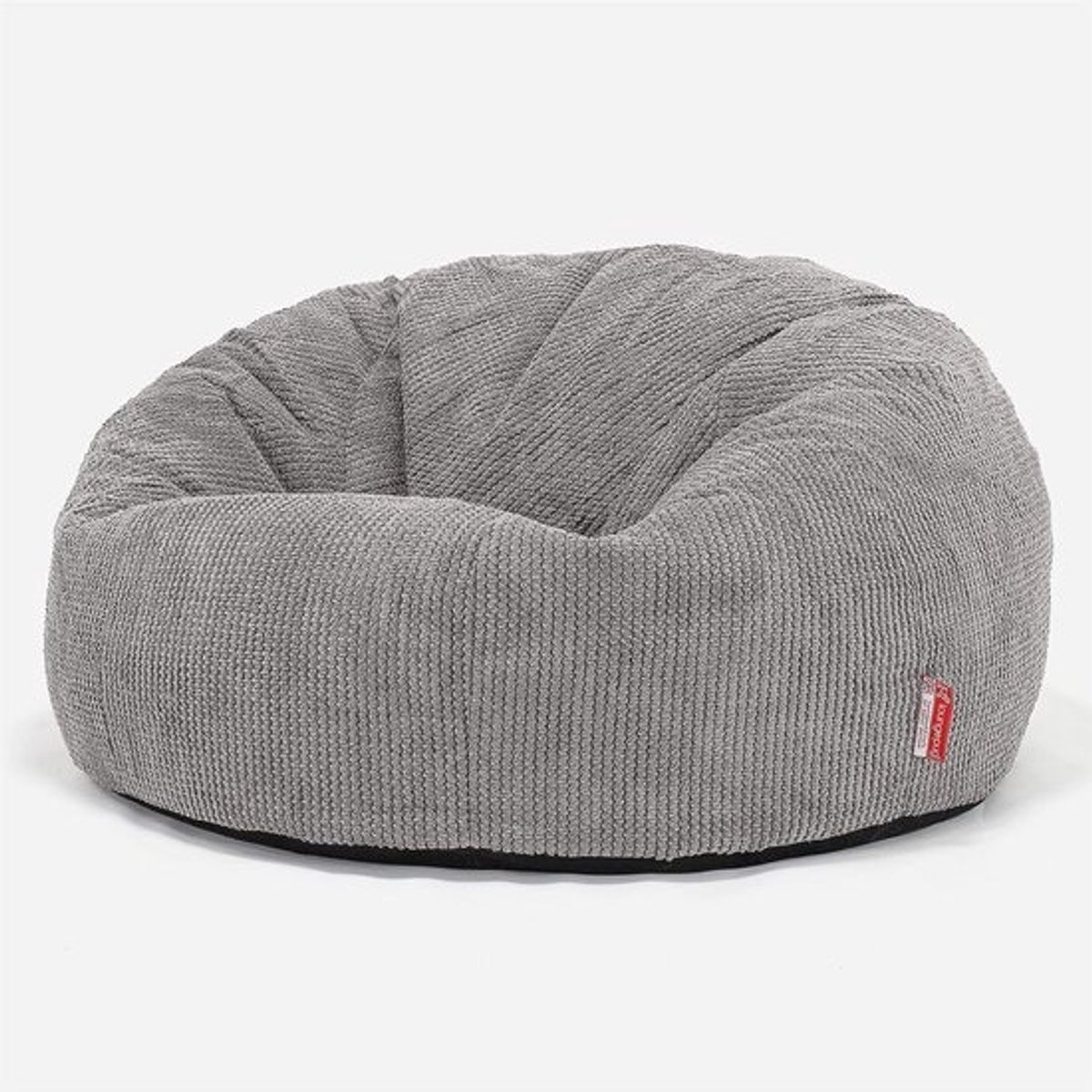 Klassieke zitzakstoel - Voor thuis en kantoor - Comfortabele beanbag met armleuningen - Charcoal grijs