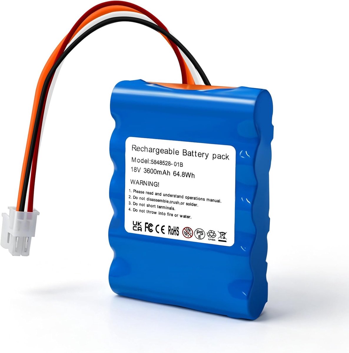 3600 mAh 18 V robotmaaieraccu voor Husqvarna Automower 310 315 315X reserveaccu model 584 85 28-02 compatibel met Gardena Sileno City 250 500 R100Li Sileno+ R130Li R160Li grasmaaier