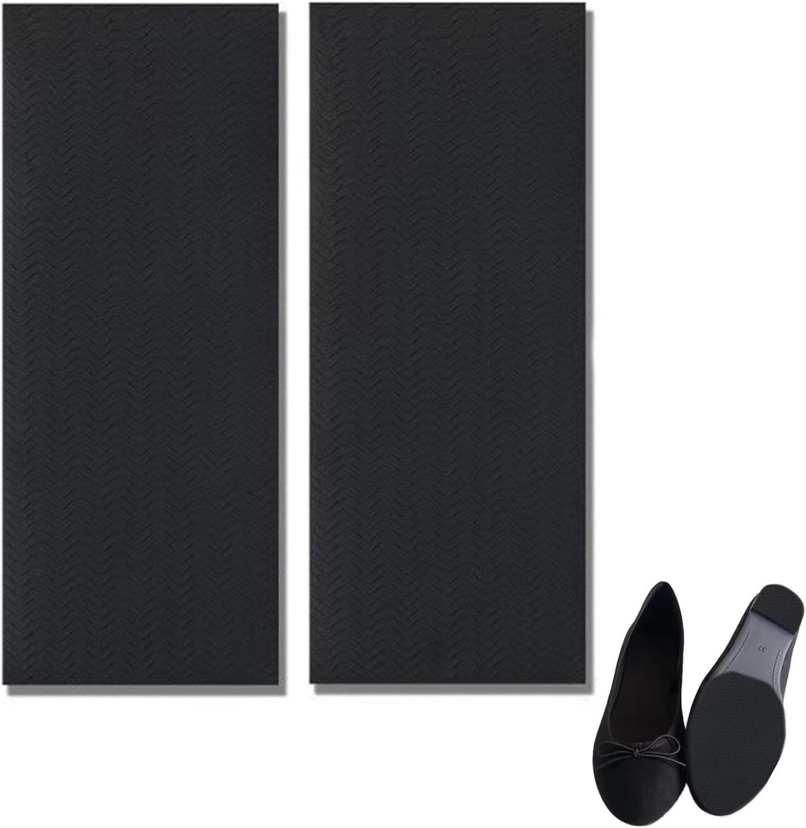 2 Stuks Antislip Schoenzolen, Antislip Zoolstickers voor Schoenen, Schoenzoolbeschermers, Geschikt voor Hoge Hakken, Leren Schoenen, Sandalen