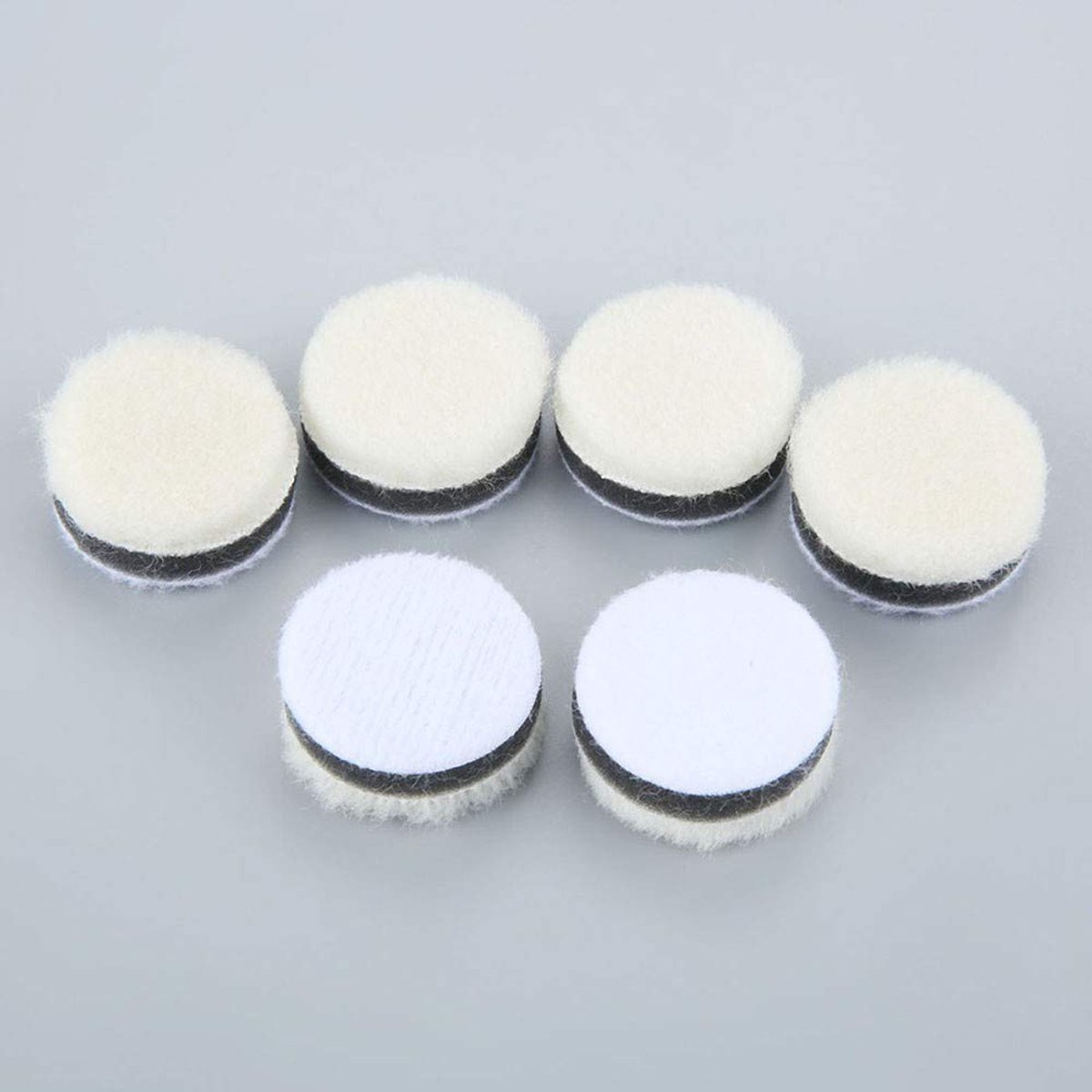 30 Stks 1 Inch Wollen Polijstkussenpads voor Autoplasser of Glazen Polijstdetail Spiegel Afwerking Pools Gereedschap (Zoals getoond)