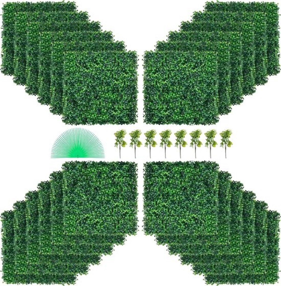 Kunstmatige buxus-heggenpanelen - decoratieve privacywand voor binnen en buiten