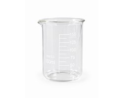 Bekerglas 150 ml laag model – Gegradueerd – Hittebestendig borosilicaatglas