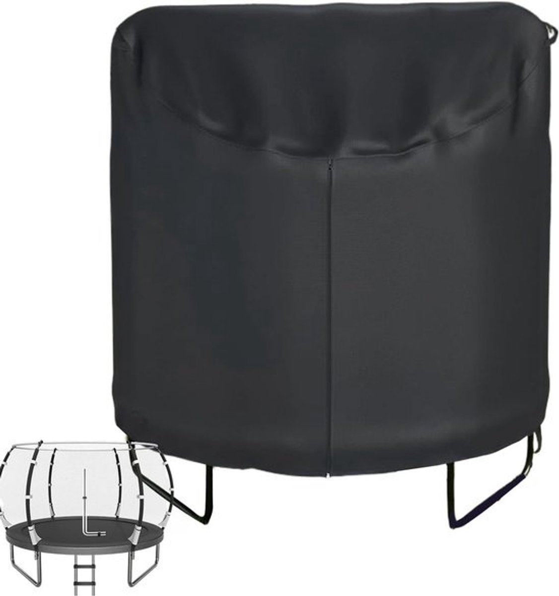 Trampolinehoes - Bescherming voor buiten - Bescherming tegen weer - Waterdicht Oxford - 57x60 inch - Zwart