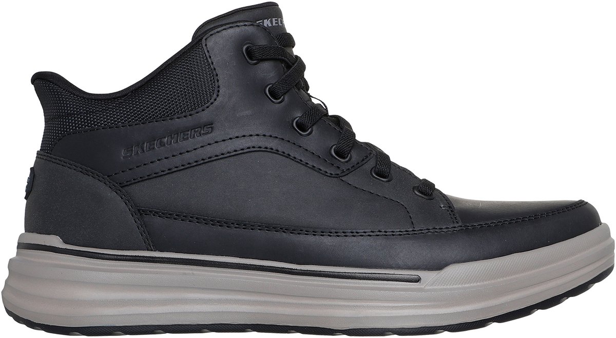 Skechers Heren Sterling Rogan Slip On Schoenen Leer Zwart