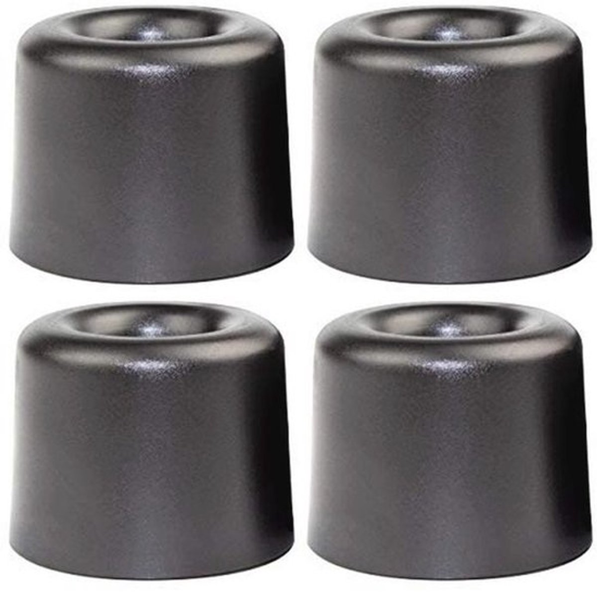 Deurstoppers - 4 stuks - Ø 25 mm - Kunststof deurbuffers - Voor muur- en meubelbescherming