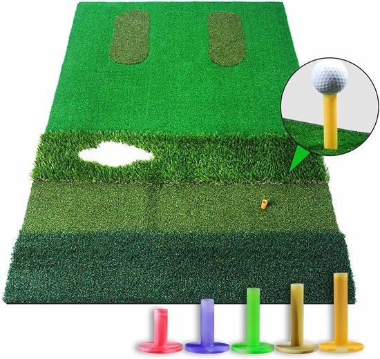 Tees 6 stks Golf Top Houder Stand Rubber voor Driving Range Mats Home Office Achtertuin Praktijk - Multicolor — afbeelding 5