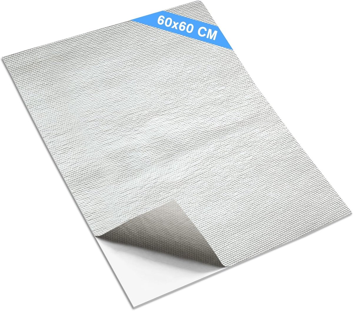 Aluminiumfolie extra sterk, isolatiefolie voor verwarming bestaat uit een stof met een hoog silicaatgehalte, hittebeschermingsmat zelfklevend geschikt voor zelfklevende warmte-isolatiefolie