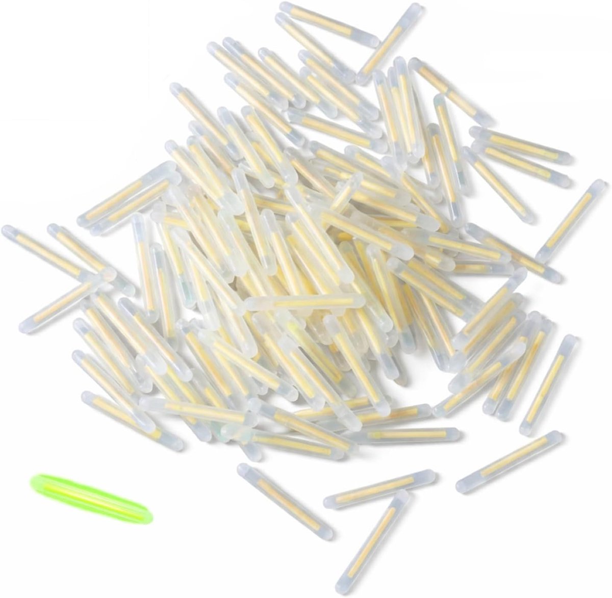 Vissen, 100 stuks, glow sticks, lichtstaaf, diameter 3,0 mm, groot