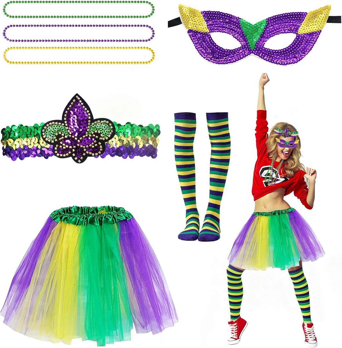 Groen carnavalskostuum