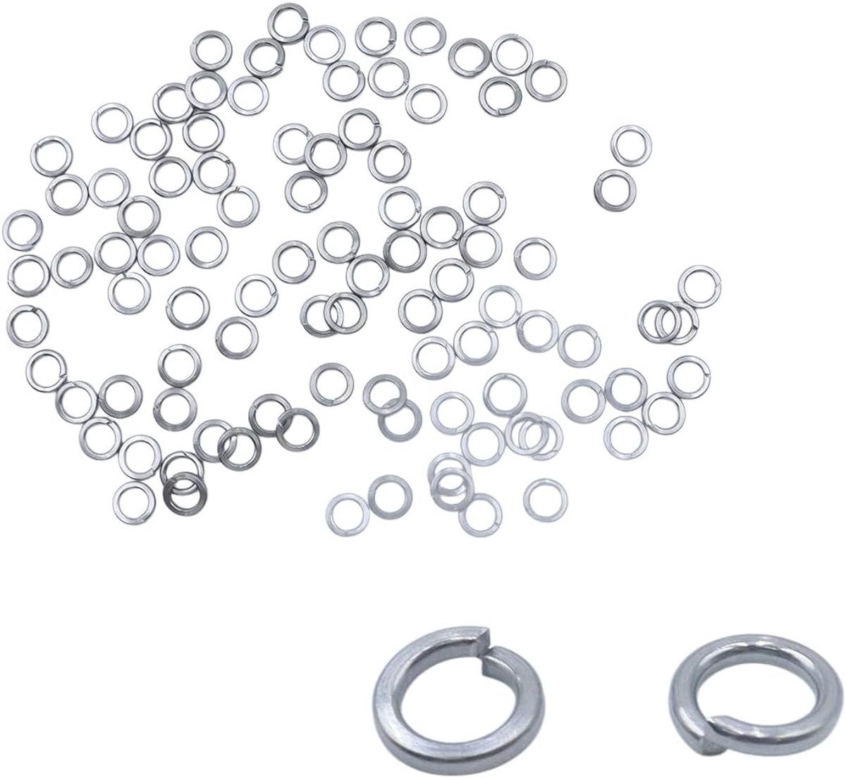 Image of 100 stuks M6 veerring, roestvrijstalen veerringen, geschikt voor mechanische bevestiging Automotive Reparatie