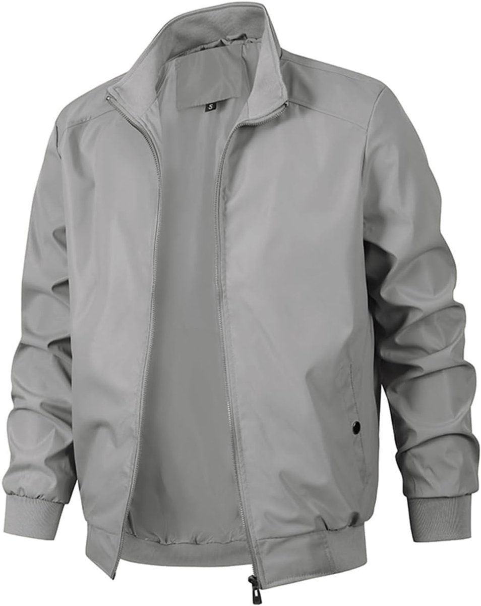 Jas voor heren, ritssluiting, casual, windbreaker, lente en herfst, outdoor sportkleding met zakken