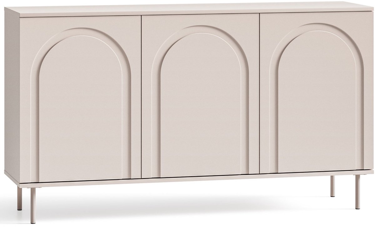 Selsey Orvella – Dressoir met 3 deuren, kasjmiergrijs, 150 cm