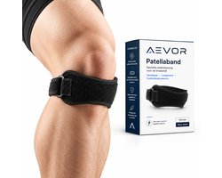 AEVOR® Sports Patellabrace - One size - Universeel - Zwart - Verstelbaar