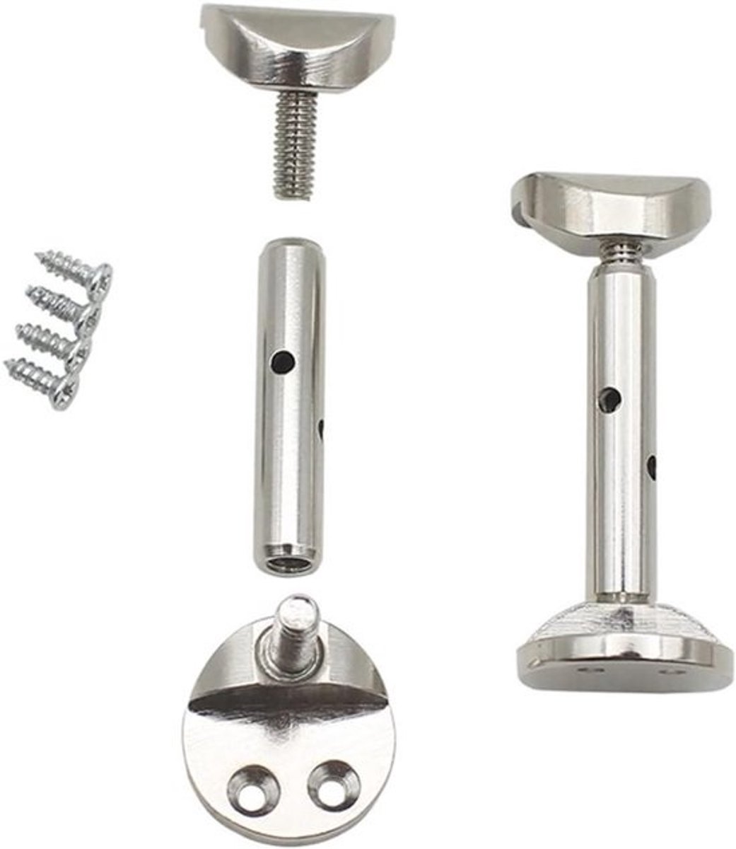 Onderdelen voor viool - Schroeven voor kinsteun - Onderhoud voor snaarinstrumenten - Duurzaam metaal - 2 stuks - Zilver
