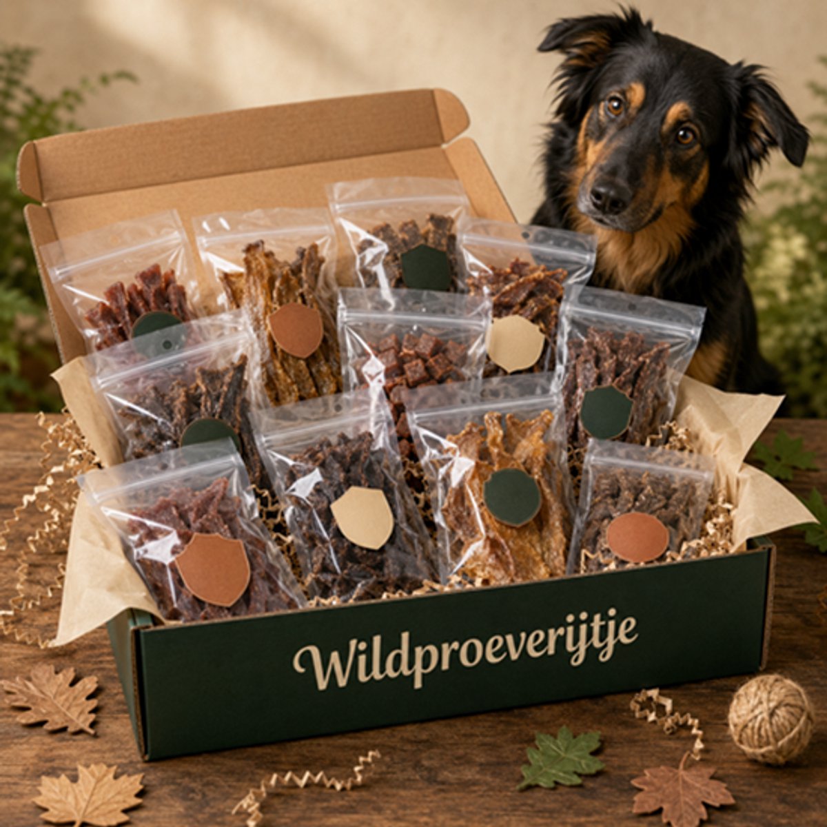 Animal King Wildsnacks voor Honden – Hert, Wild Zwijn, Konijn, Struisvogel, Kameel & Geit – Wild Proeverijtje