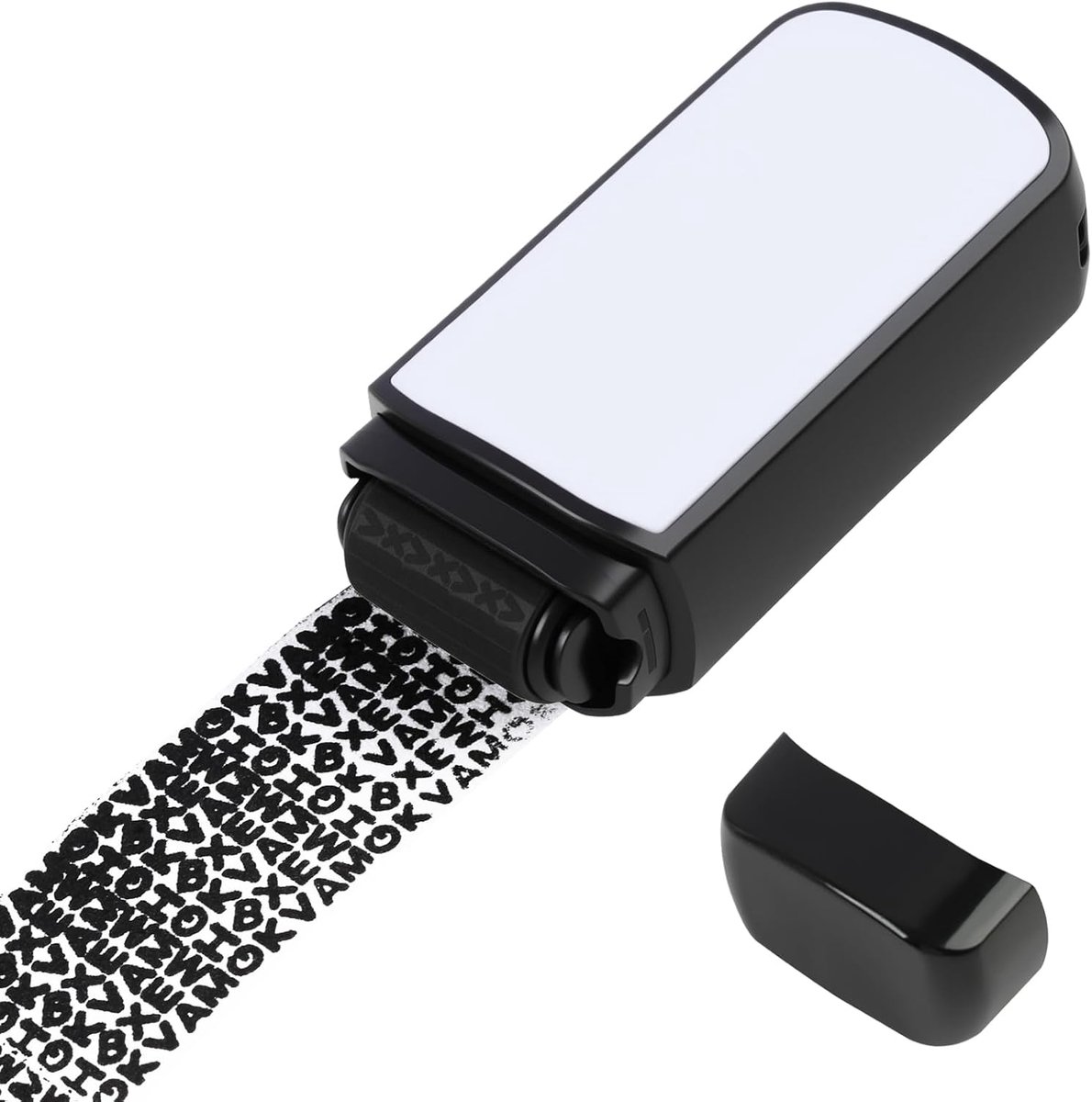 Rolstempel voor identiteitsbescherming, anti-diefstal, vertrouwelijke tekstmasker voor post en documenten, brede rol - ShopVlot