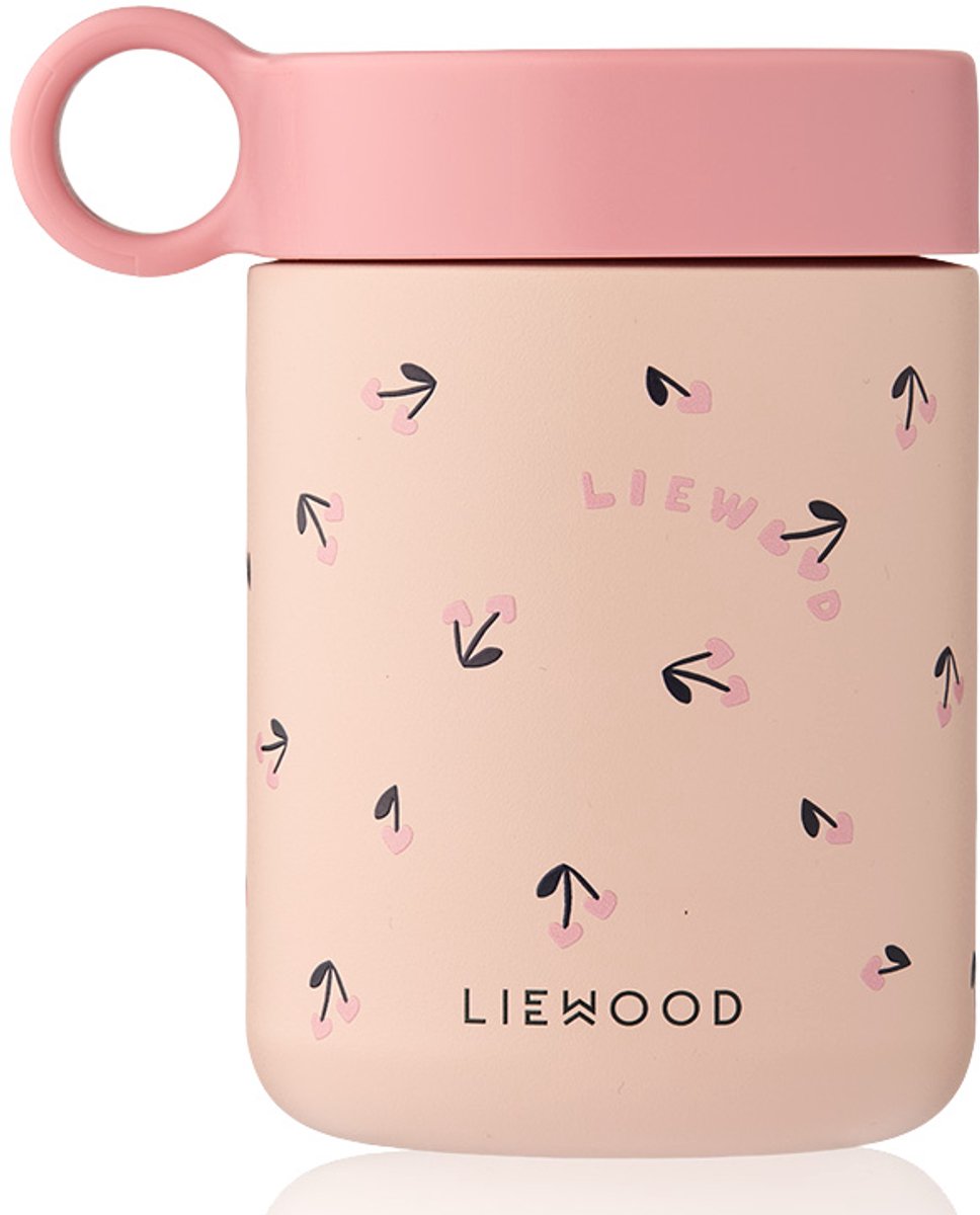Liewood | thermosbeker mini cherry heart rosey 350ml