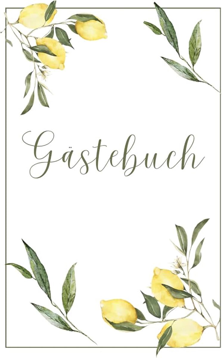 Zitronen-Design zum Geburtstag: Mit liebevollen Fragen zum Ausfüllen | Erinnerungsbuch für Gäste, Familie & Freunde
