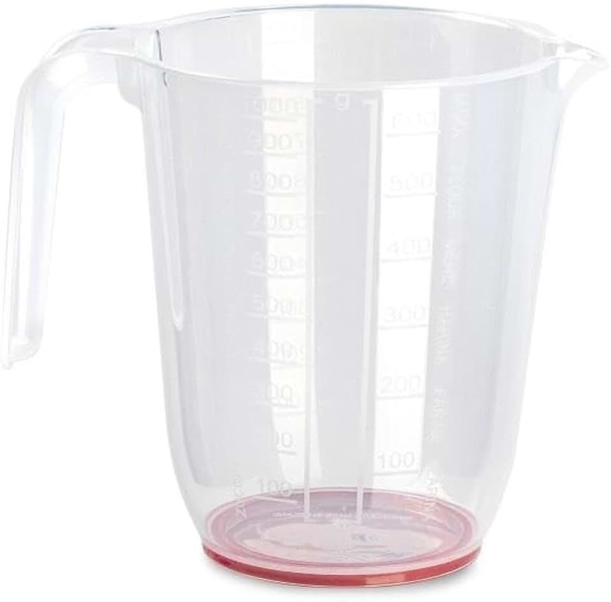 Kan van kunststof met schaal transparant 1000 ml