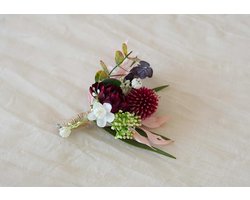 Collecties Bloemstukken, Gedroogde bloem, Pols Corsage, Woondecoratie, Boutonniere voor Mannen, Reversspeld/Bruidegomspeld Bloemenkroon Woodland Bruiloft Hoofdband (B02)