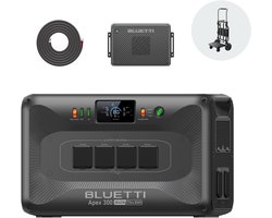BLUETTI Apex 300 - 2764,8 Wh - 3840W - Duurzame energie - LiFePO4 - met Charger 2 - 1200W dynamo- en zonne-energie-dual-DC-lader- voor een levensduur van 17 jaar- APP- Plug-and-play installatie met directe UPS-omschakeling binnen 20 ms