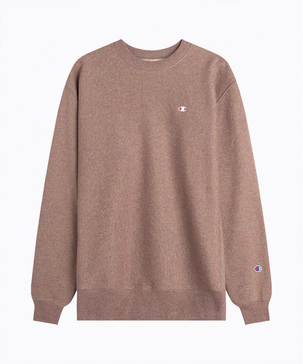 Champion Crewneck Sweatshirt S Heren Beige
