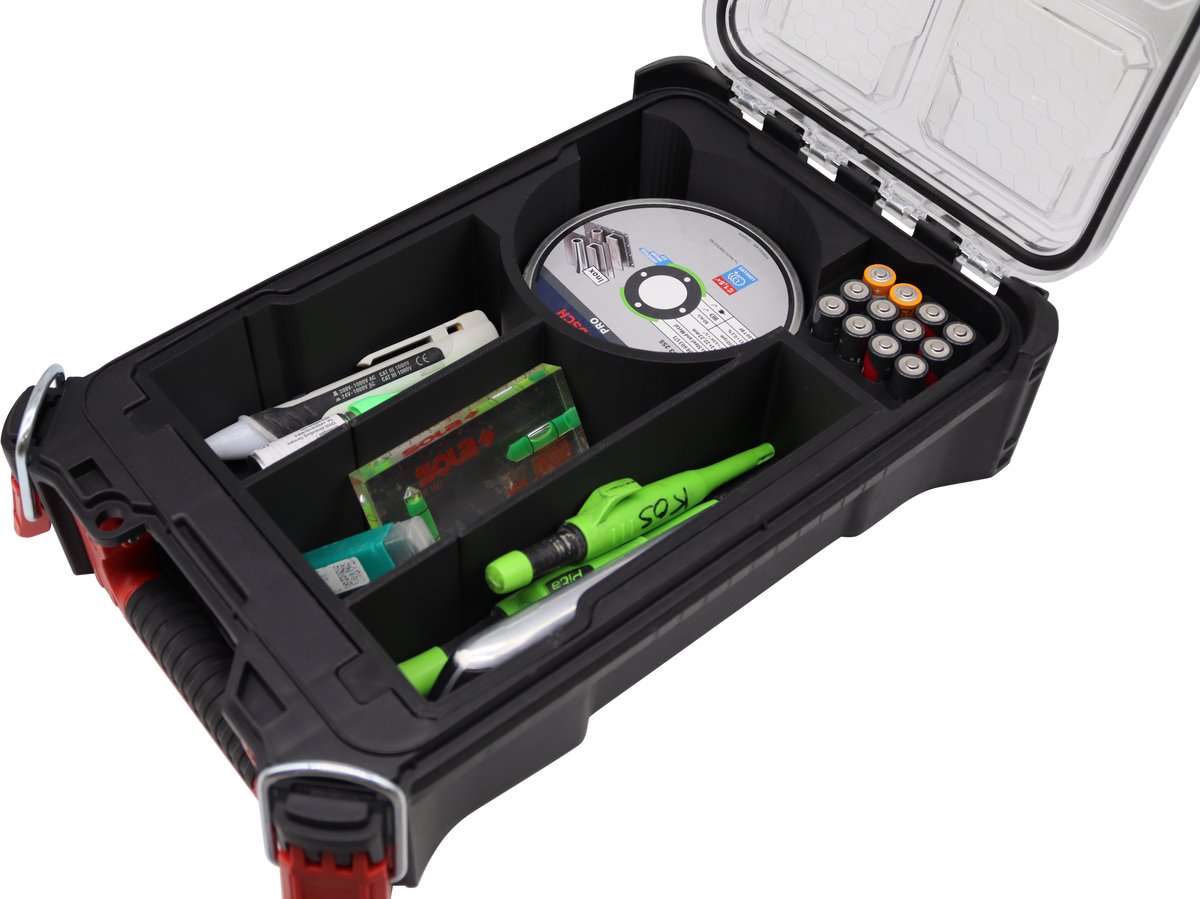 Milwaukee Packout Compact box inzet assortiment #5 – Professioneel 3D geprint | Organizer voor gereedschap | Packout accessoire