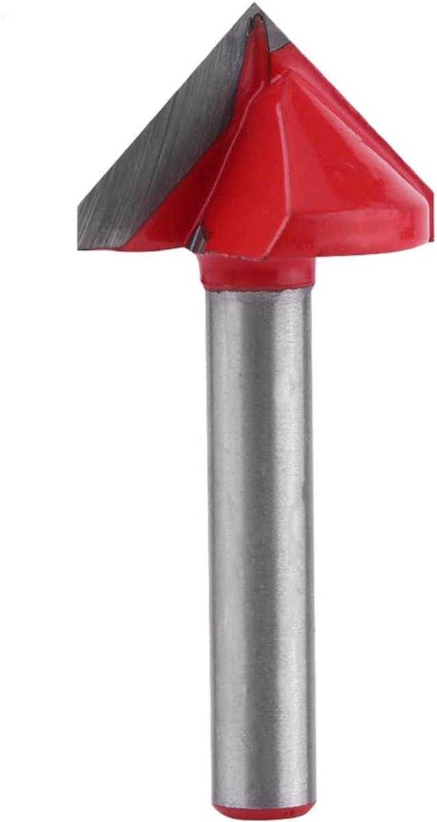 3D-frees voor houtbewerking, wolfraam stalen router, frees voor snijgereedschap Sharp V Groove 60/90/120/150 graden, 6 mm, houtbewerkingsaccessoires (90 graden)