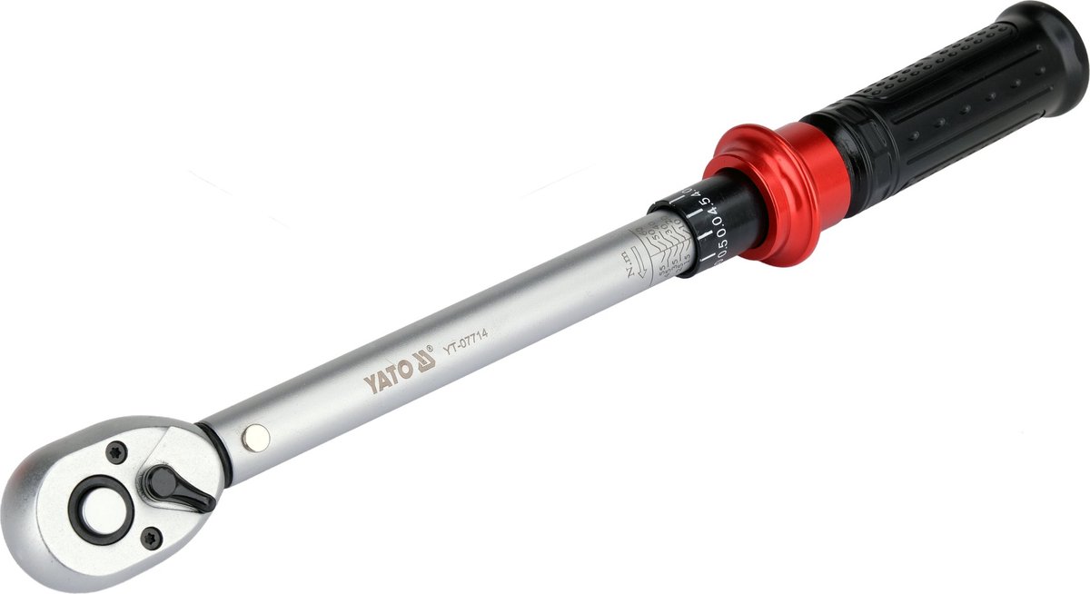 YATO YT-07714 Professionele Momentsleutel - 3/8" - 10-60 Nm - 72T Ratel - Hoge Nauwkeurigheid (±3%)