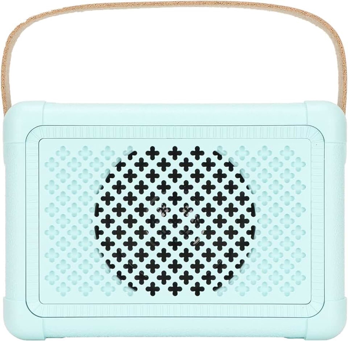 Draagbare Bluetooth-retro-luidspreker, Vintage FM-radio met Luid Volume, Sterke Basverbetering, Bluetooth 5.0 Draadloze Verbinding, TF-kaart USB en AUX-speler(Blauw)