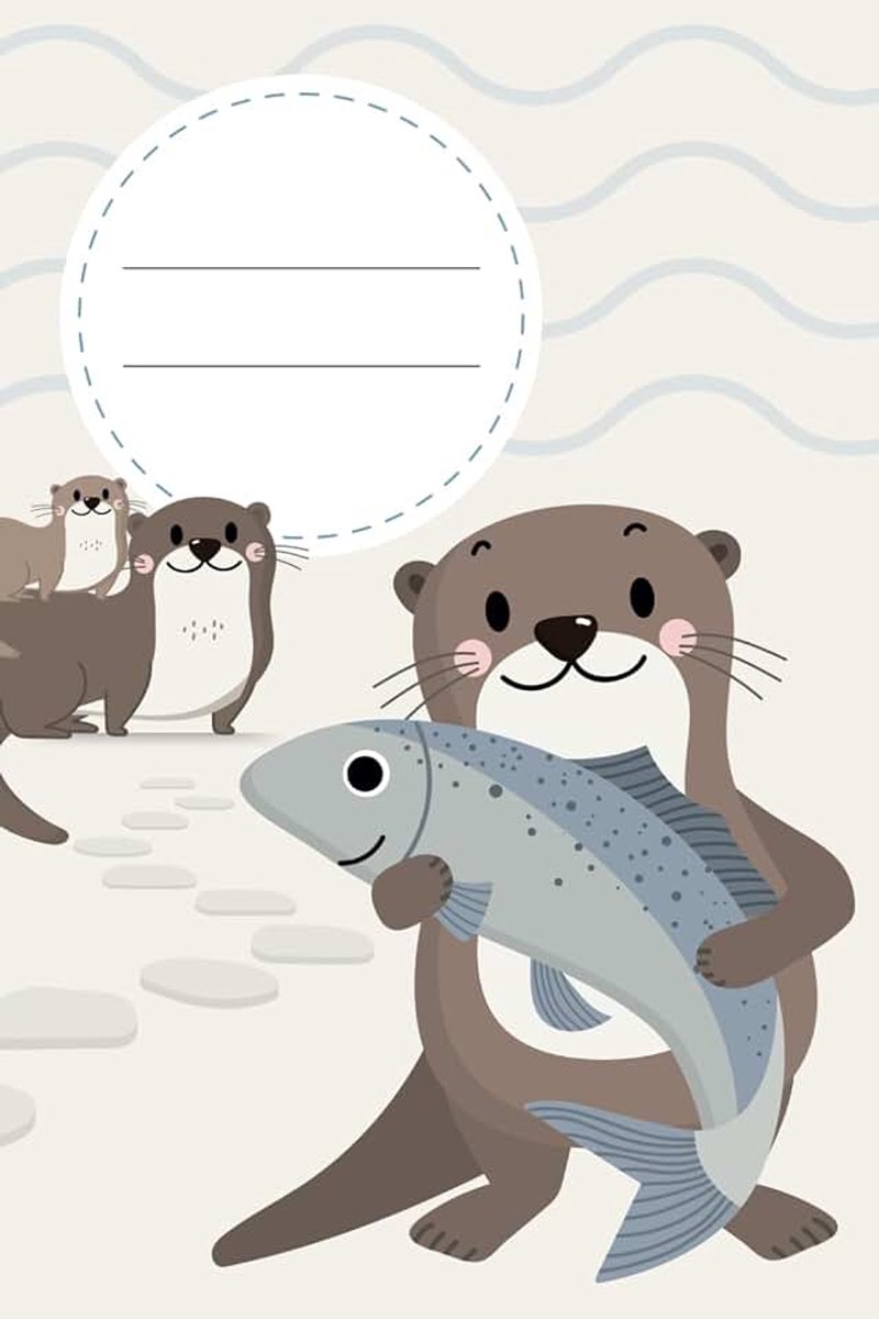 Otter: A5 Notizbuch mit Ottermotiv – Liniert, Softcover, Perfekt für Notizen und Skizzen, als Tagebuch oder Bullet Journal, Kladde