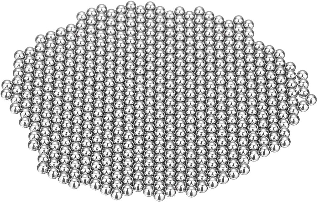 1000 stuks roestvrijstalen ballen, 3 mm, G100, precisieballen, metalen ballen, voor het mengen van lakken/lagers, fiets/doe-het-zelf handwerk