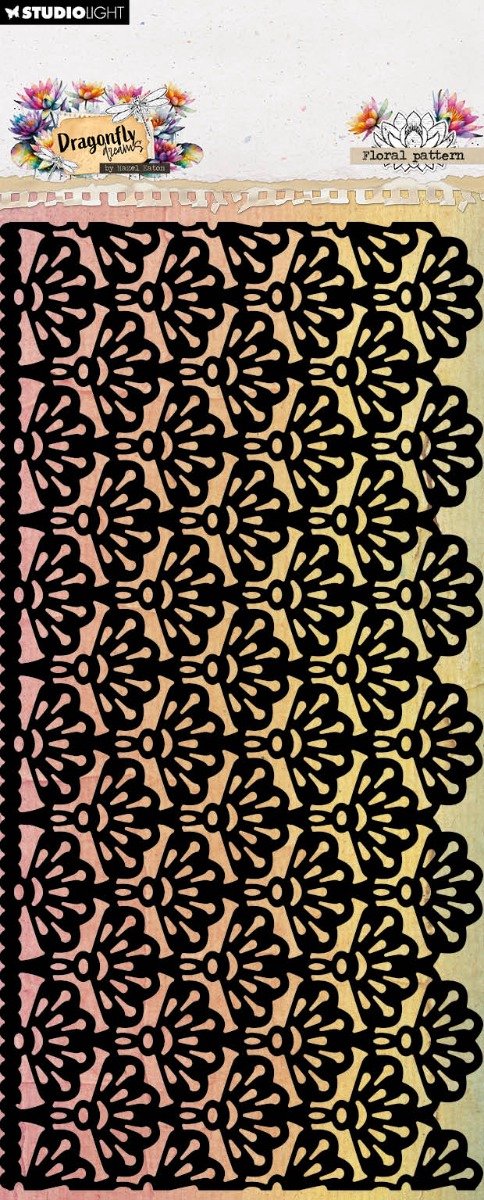 Mask Floral pattern - Dragonfly dreams nr. 382
