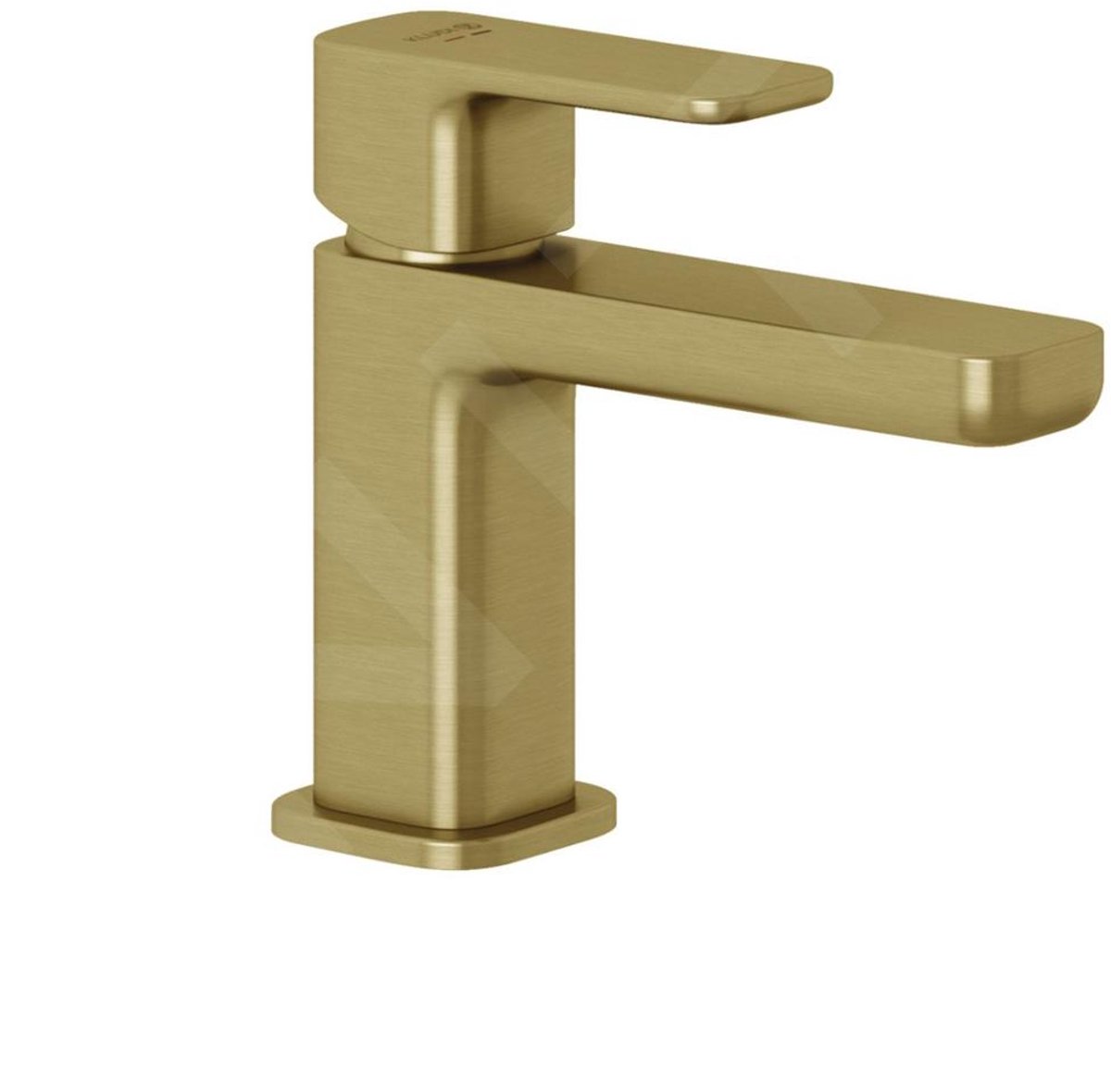 KLUDI-RENON Wastafel EHM 85 - met Push-Open afvoergarnituur Brushed Gol, 42266N075
