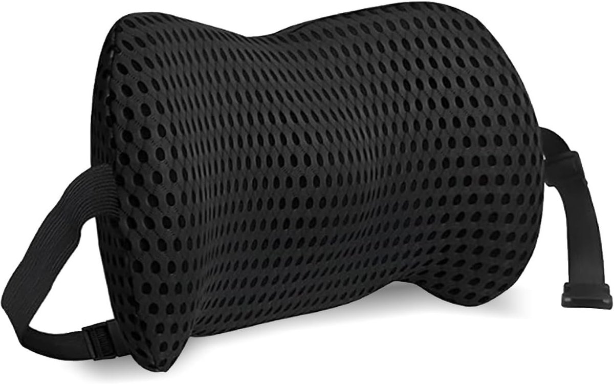 Lendenkussen van traagschuim, ergonomische rugsteun, voor kantoor en auto