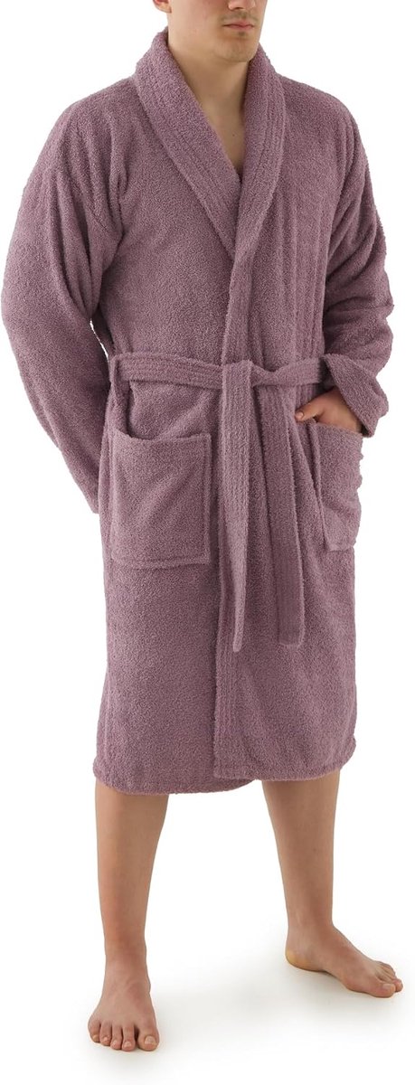 Towel Elegante badjas voor dames en heren, 100% katoen, 500 g/m². Optie met capuchon of zonder capuchon. Zacht en absorberend voor douche, spa en zwembad — afbeelding 5