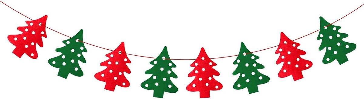 Banner, Decoratieve Kerstslinger, Vrolijk Kerstfeest Banner, Kerstslinger Decoratie, Merry Christmas Girlande voor open haard, kinderkamer, woonkamer, feestartikelen (A)