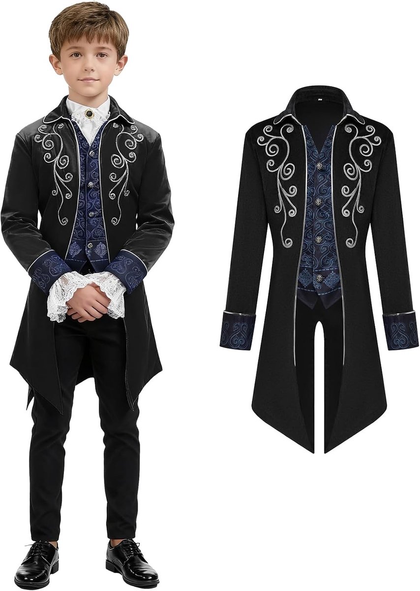Victoriaanse gothic rock, middeleeuwse renaissance-jas, cosplay renaissance kostuum