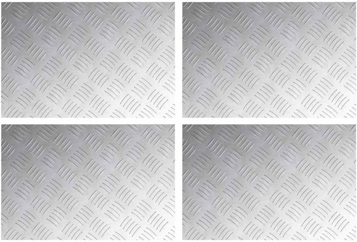 Trap Treden 4 Stuks Zilver 60x40 cm