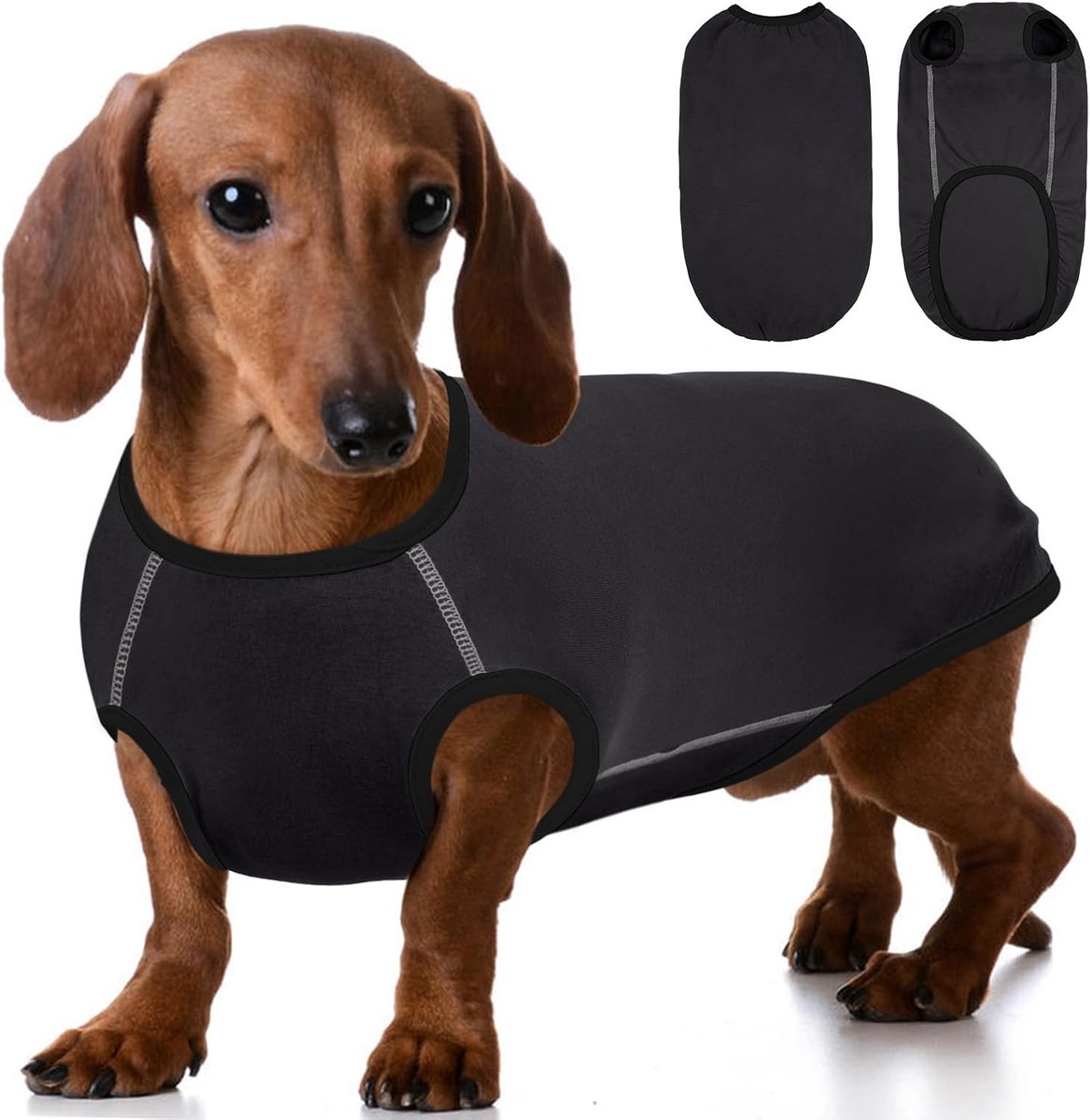 Honden-T-shirts, comfortabele en zachte hondentrui voor het hele jaar, grijs, maat L