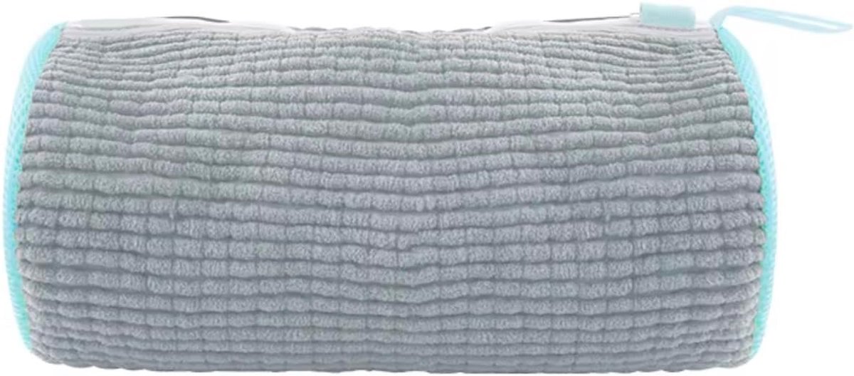 Waszakken, wasmachine, herbruikbaar, met ritssluiting, pluche tas, multifunctionele bescherming, voor sportschoenen, tennisschoenen, blauw, grijs, 39x19x19 XXL, Schoenwaszak met