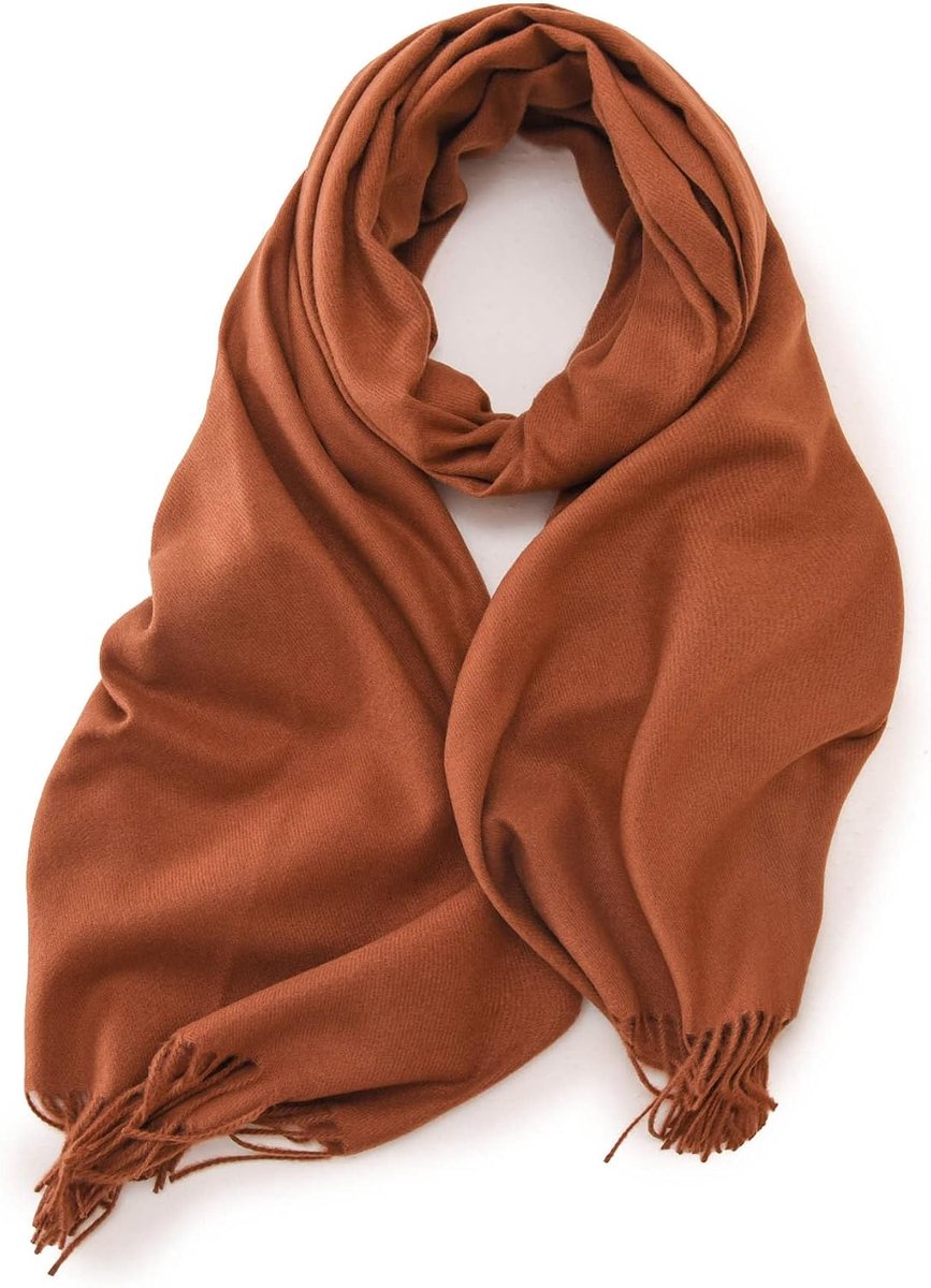 XXL Sjaal voor Dames & Heren - Kasjmier & Merino Gevoel - Super Zachte Pashmina 180x65 cm voor Winter & Herfst - Elegante Omslagdoek, Stola voor Bruiloft & Feest