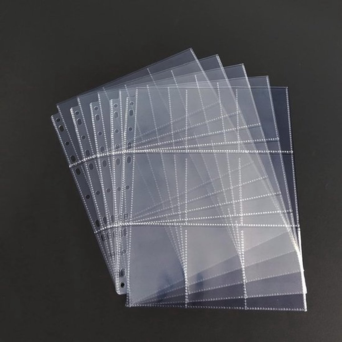 Verzamelkaartenalbum - Wit - 900 Pockets - Dubbelzijdige Hoezen van PP-folie - Voor Verzamelkaarten en Foto's