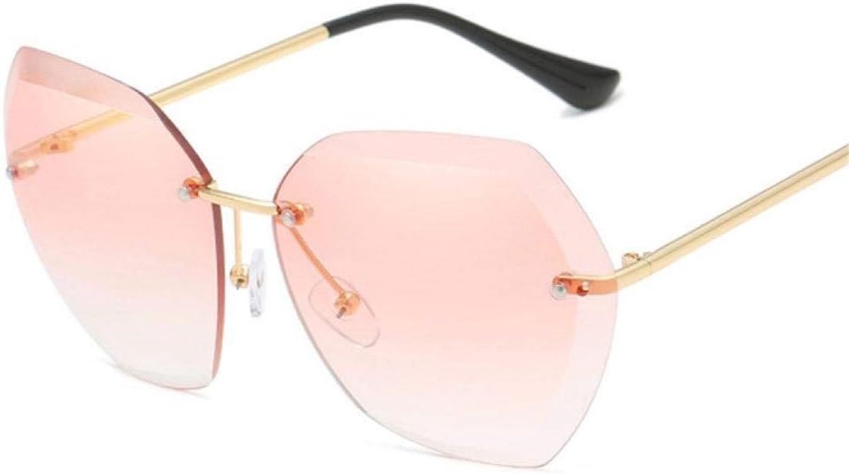 Frameless Zonnebril Vrouwelijke Vierkante Metalen Frame Transparant Lens Zonnebril Vrouw Zonnebril Vrouw Zonnebril, 03