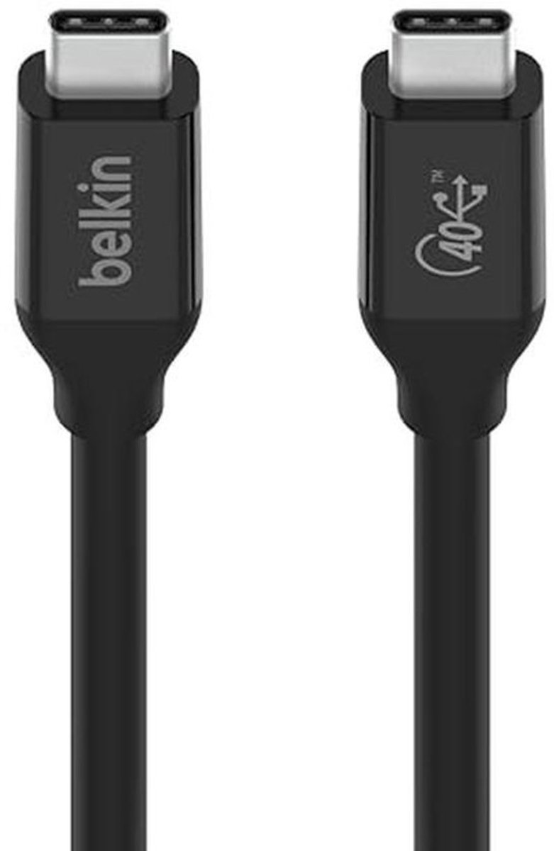 USB4 USB C kabel - 100W Power Delivery, 40Gbps snelheid, compatibel met Thunderbolt 3 en USB 3.2, 0.8m