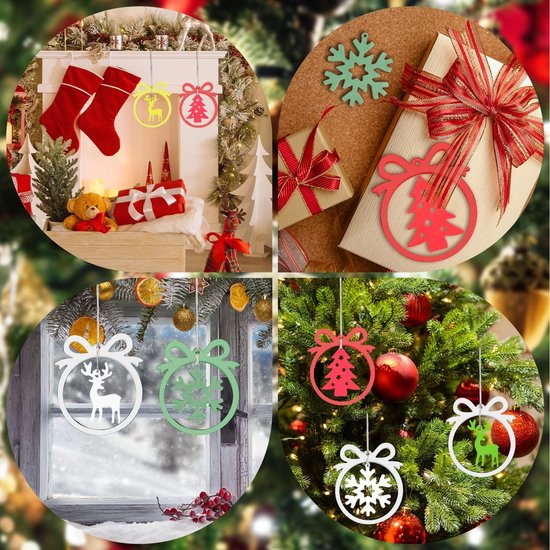 Mallen, set van 2, sneeuwvlok, eland, ster, kerstboomversiering, ideaal voor epoxygieten en doe-het-zelf knutselen, perfect voor hars kerstversieringen — afbeelding 5