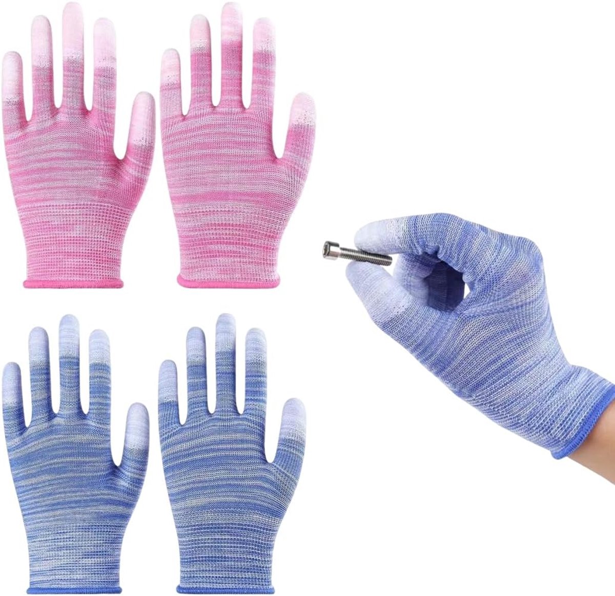 Hittebestendige handschoenen, hittebestendige handschoenen met siliconen vingers, beschermende handschoenen voor haarstyling, hittebestendigheid voor krultangen, stijltang en