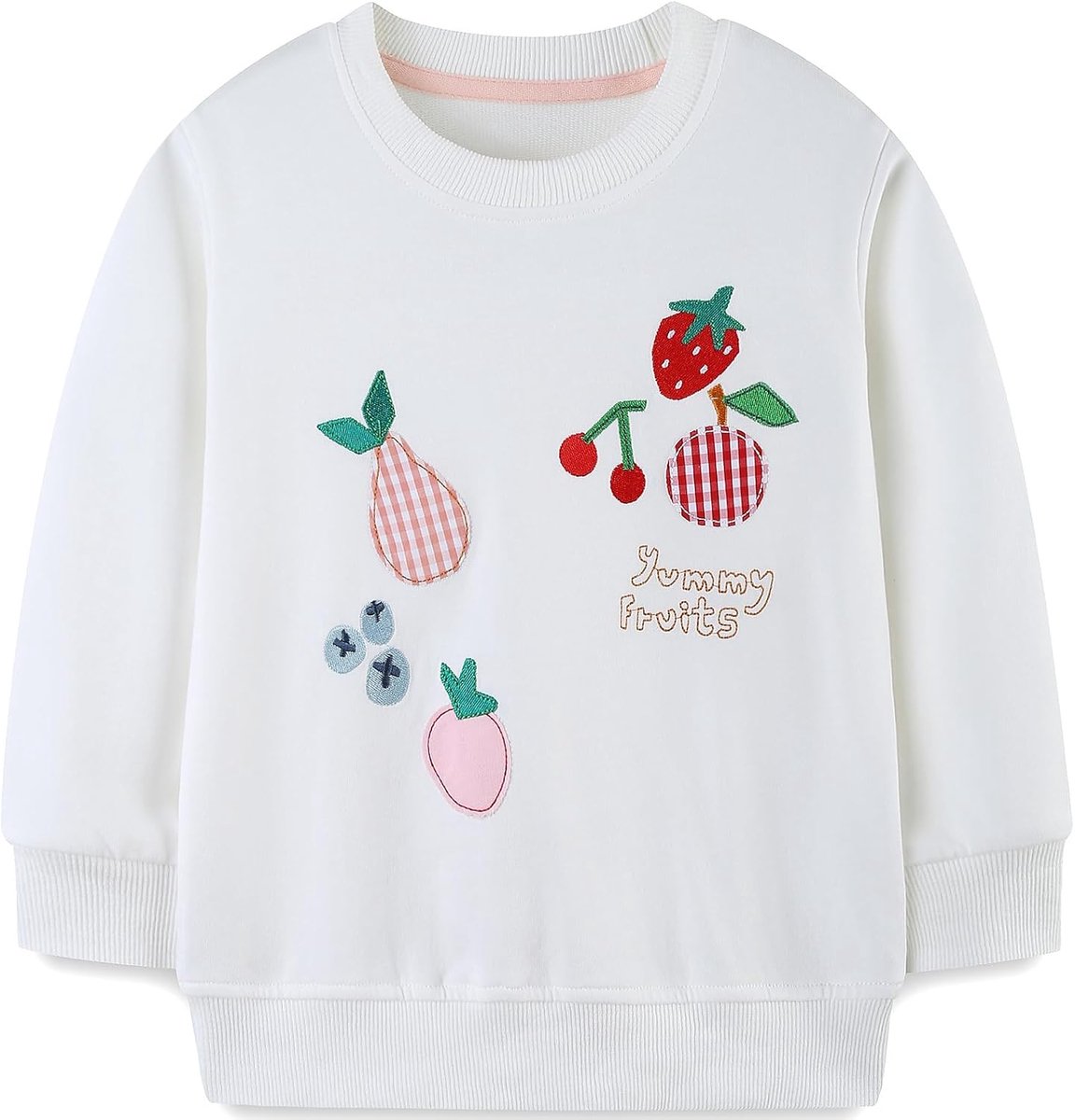 Meisjessweatshirt voor kinderen, Kerstmis, cartoon, pullover, katoen, lange mouwen, top, maat 92-122, 1-7 jaar