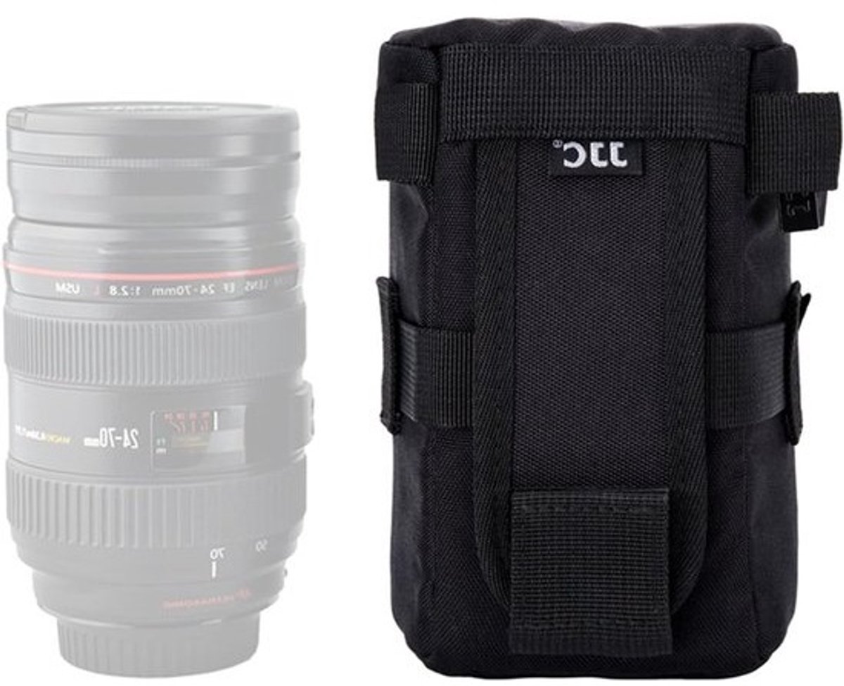 Beschermhoes voor lenzen - Grote zwarte lens pouch - 8 x 15,5 cm